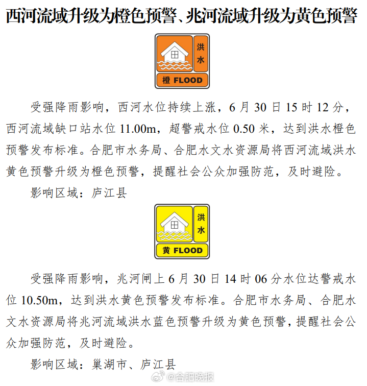 合肥洪水实时更新，最新通报关乎你我